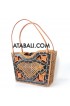 Wood bag with rattan and lining